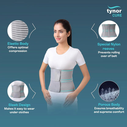 Tynor Ceinture Abdominale 20cm – Ceinture Hernie Ombilicale & Ventral | Tummy Trimmer