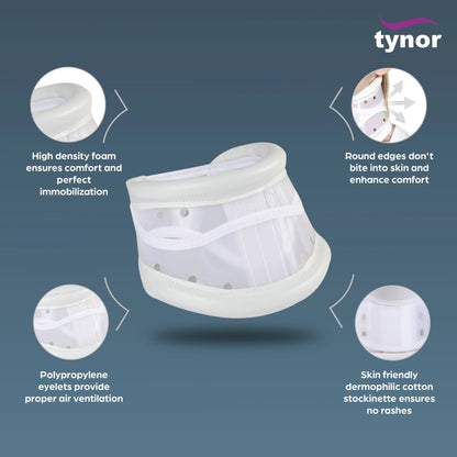 Tynor Collier Cervical Rigide Ajustable B03 – Immobilisation & Soutien du Cou