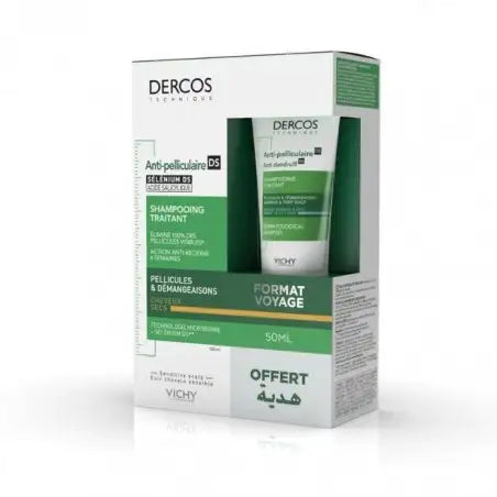 Vichy Dercos Shampooing Antipelliculaire Cheveux Secs 200ml PROMO