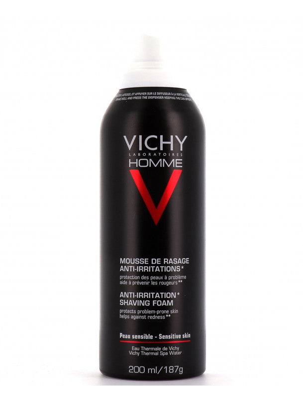 Vichy Homme Mousse à Raser Peaux Sensibles 200ml