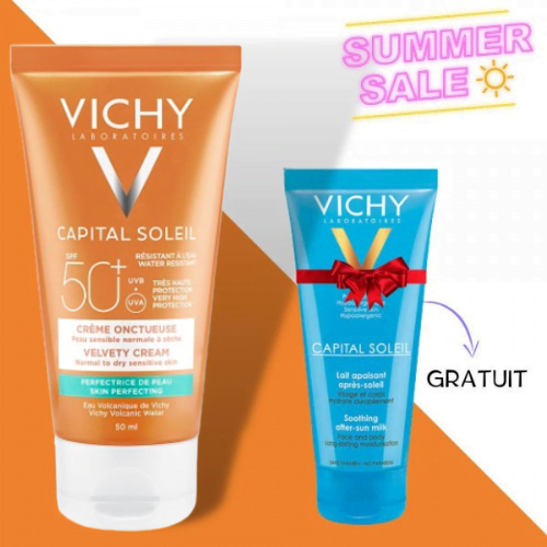Vichy Capital Soleil Crème Onctueuse SPF50+ Peau Normale À Sèche