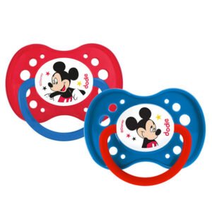 Dodie – Sucettes Forme Anatomique Silicone Disney Baby Mickey (18M +) N°A65 – (X2)