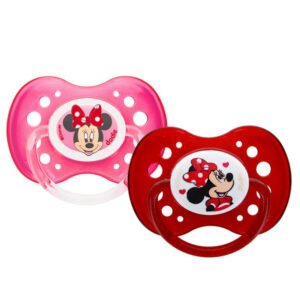 Dodie – Sucettes Forme Anatomique Silicone Disney Baby Minnie (18M +) N°A66 – (X2)